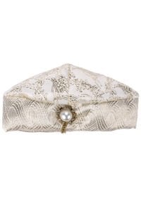 Tuğra Desenli Ekru Gold Şehzade Erkek Bebek Mevlüt Tulumu