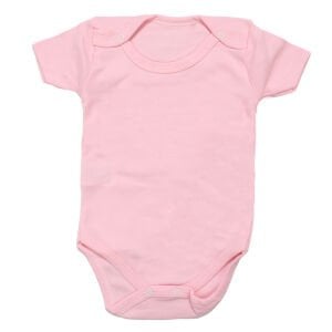 Kız Bebek Çıtçıtlı Pembe Kısa Kol Body Zıbın