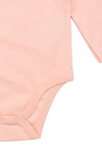 Unisex Yuvarlak Yaka Somon Düz Çıtçıtlı Body Zıbın