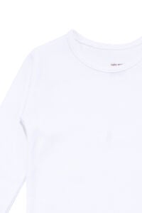 Unisex Yuvarlak Yaka Beyaz Düz Çıtçıtlı Body Zıbın