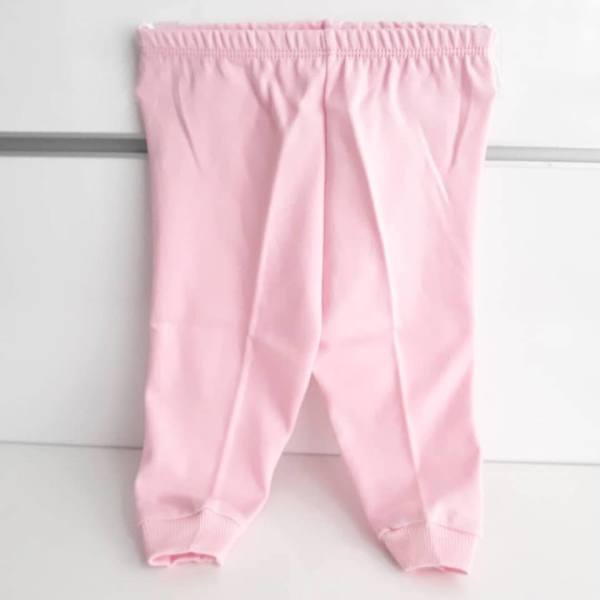 Sade Pembe Tek Alt Bebek Penye Pantolon